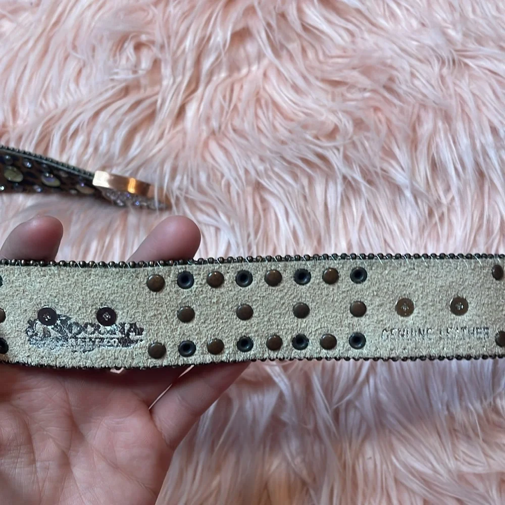 Woman’s Bling Rhinestone BB Belt Size Medium‎